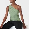 Sweaty Betty Asymmetric Gathered Bra Tank