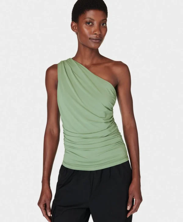 Sweaty Betty Asymmetric Gathered Bra Tank