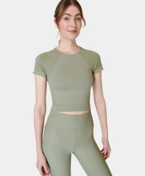 Sweaty Betty Athlete Crop Seamless Workout Tee