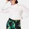 Sweaty Betty Athlete Crop Seamless Workout Zip Up