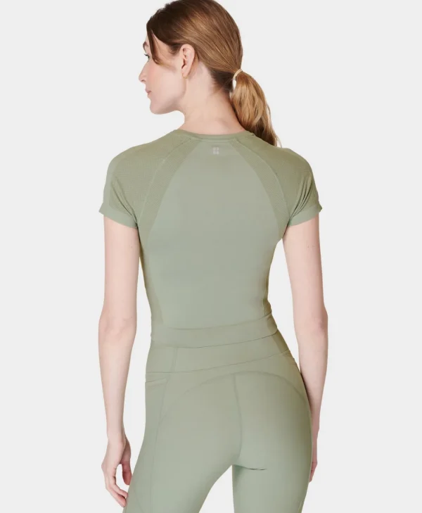 Sweaty Betty Athlete Crop Seamless Workout Tee