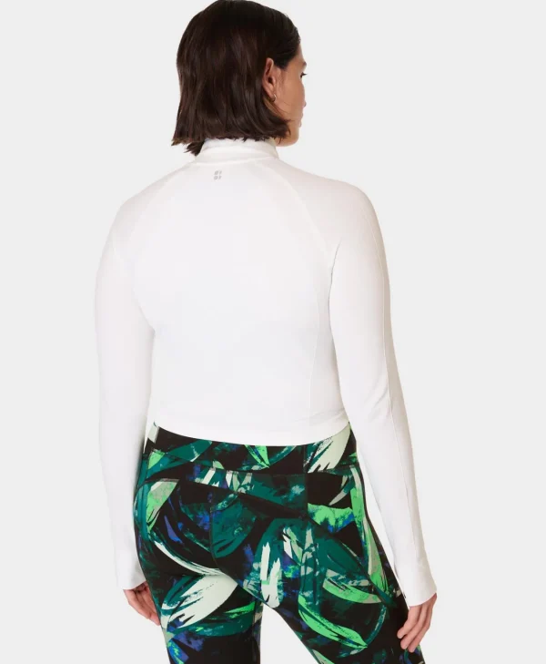 Sweaty Betty Athlete Crop Seamless Workout Zip Up