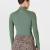 Sweaty Betty Athlete Crop Seamless Workout Zip Up