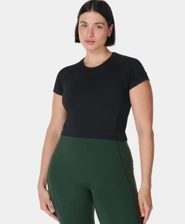 Sweaty Betty Athlete Crop Seamless Workout Tee