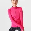 Sweaty Betty Athlete Doubleweight Seamless Workout Zip Up