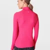 Sweaty Betty Athlete Doubleweight Seamless Workout Zip Up