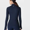 Sweaty Betty Athlete Doubleweight Seamless Workout Zip Up