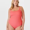 Sweaty Betty Capri Crinkled Scoop Neck Swimsuit