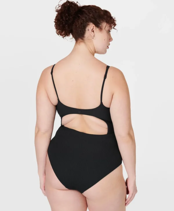 Sweaty Betty Capri Crinkled Scoop Neck Swimsuit