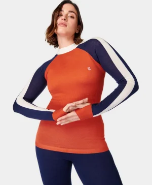 Sweaty Betty Colour Block Merino Base Layer Top