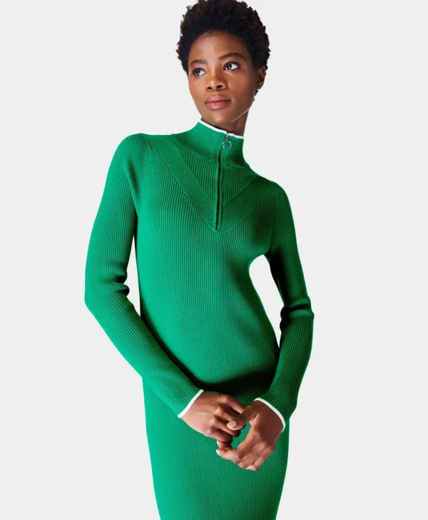 Sweaty Betty Frame Knitted Midi Dress