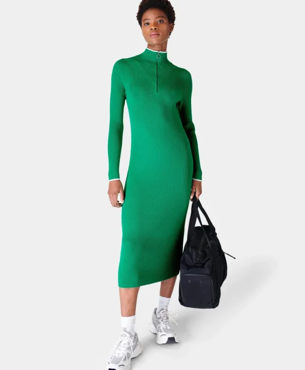 Sweaty Betty Frame Knitted Midi Dress