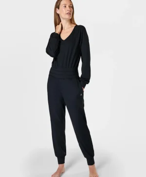 Sweaty Betty Gaia Yoga Long Sleeve Jumpsuit