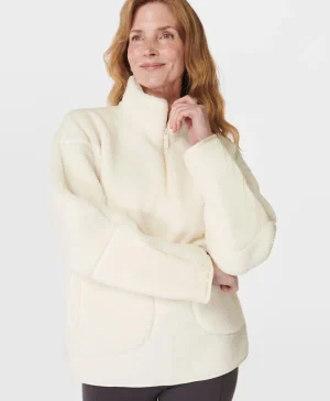 Sweaty Betty Plush Fleece Textured Half Zip