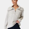 Sweaty Betty Restful Boucle Half Zip Sweatshirt