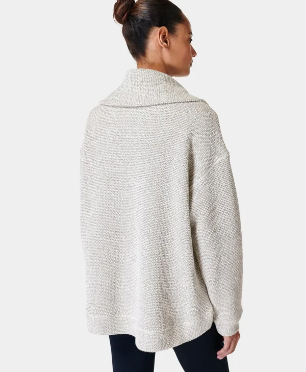Sweaty Betty Restful Boucle Half Zip Sweatshirt