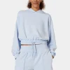Sweaty Betty Sand Wash CloudWeight Crop Hoodie