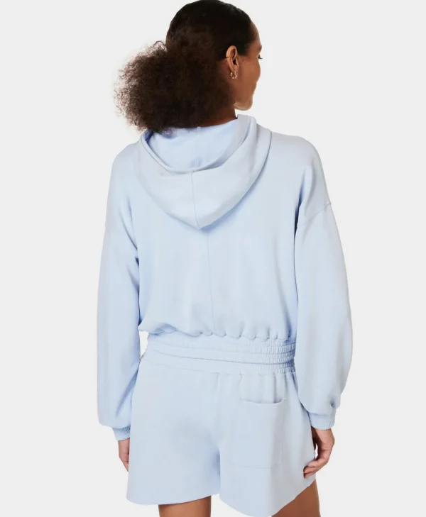 Sweaty Betty Sand Wash CloudWeight Crop Hoodie