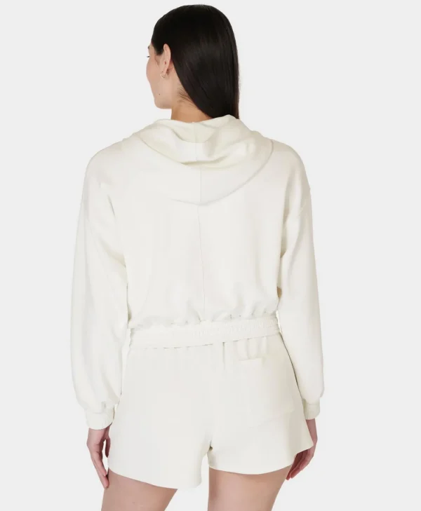 Sweaty Betty Sand Wash CloudWeight Crop Hoodie