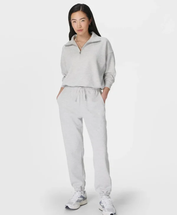 Sweaty Betty Sand Wash Funnel Neck Half Zip