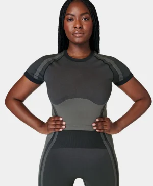 Sweaty Betty Silhouette Sculpt Seamless Short Sleeve Top