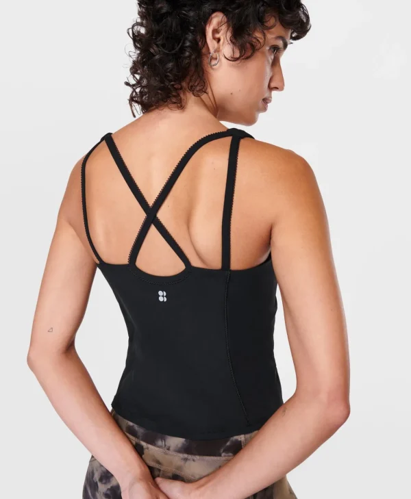 Sweaty Betty Super Soft Picot Lace Strappy Bra Tank