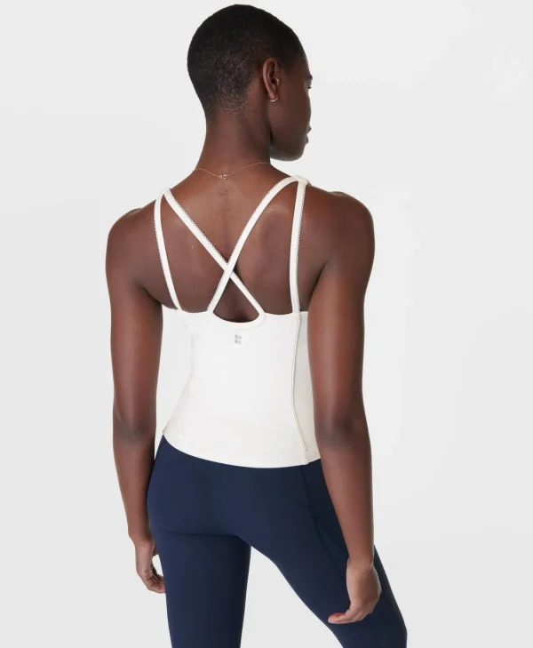 Sweaty Betty Super Soft Picot Lace Strappy Bra Tank