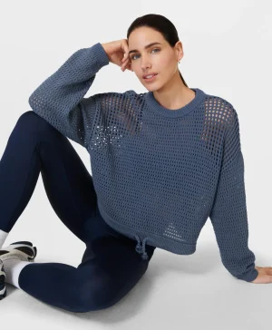 Sweaty Betty Tides High Open Weave Sweater