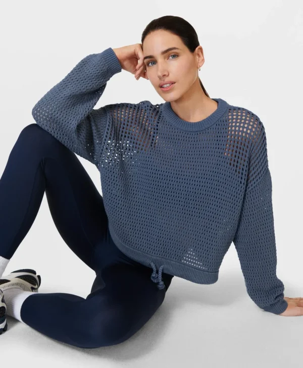 Sweaty Betty Tides High Open Weave Sweater