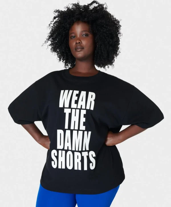 Sweaty Betty Wear The Damn Shorts Tee