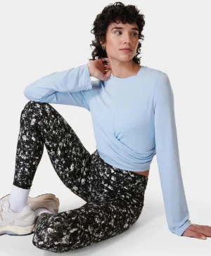 Sweaty Betty Wrap Front Long Sleeve Top